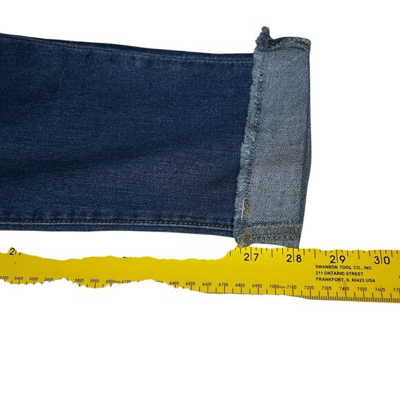 1822 DENIM “Taylor “ Jeans Women’s Size‎ 12 Raw Hem Cuffed Stretch Denim - Picture 7 of 8